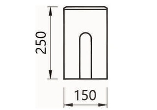 Obrubník cestný  15x25x100  bez skosenia -  sivá  - 20ks 