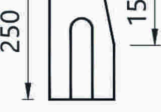 Obrubník cestný  12x25x100 -  sivá  - 24ks 